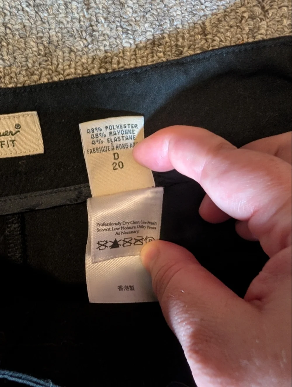 Eddie Bauer Blakely Fit Black Chino‎ Pants